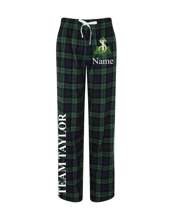 Adults Green Tartan Pyjama Trousers