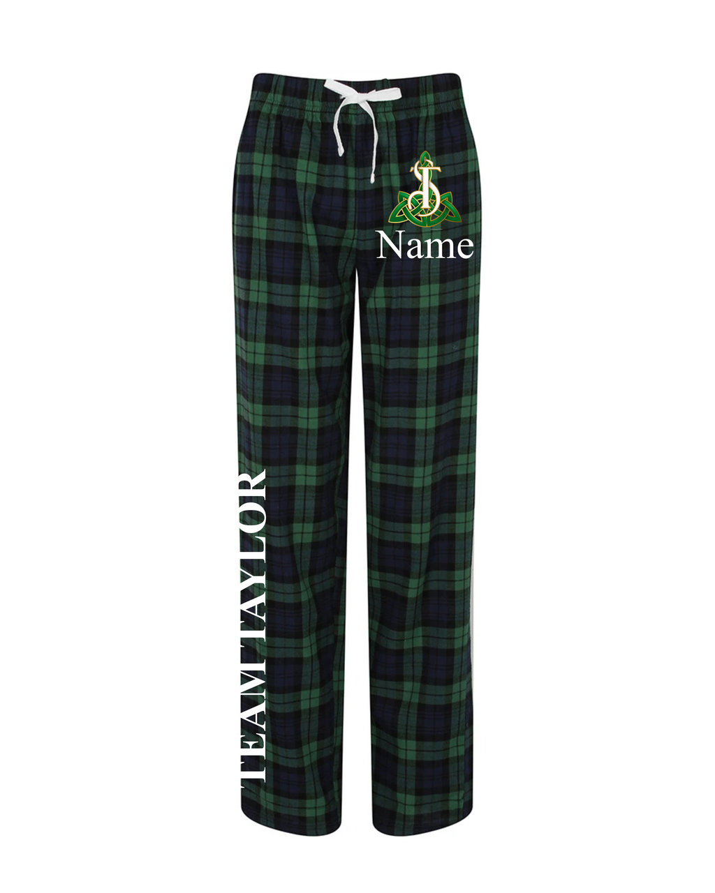 Kids Green Tartan Pyjama Trousers