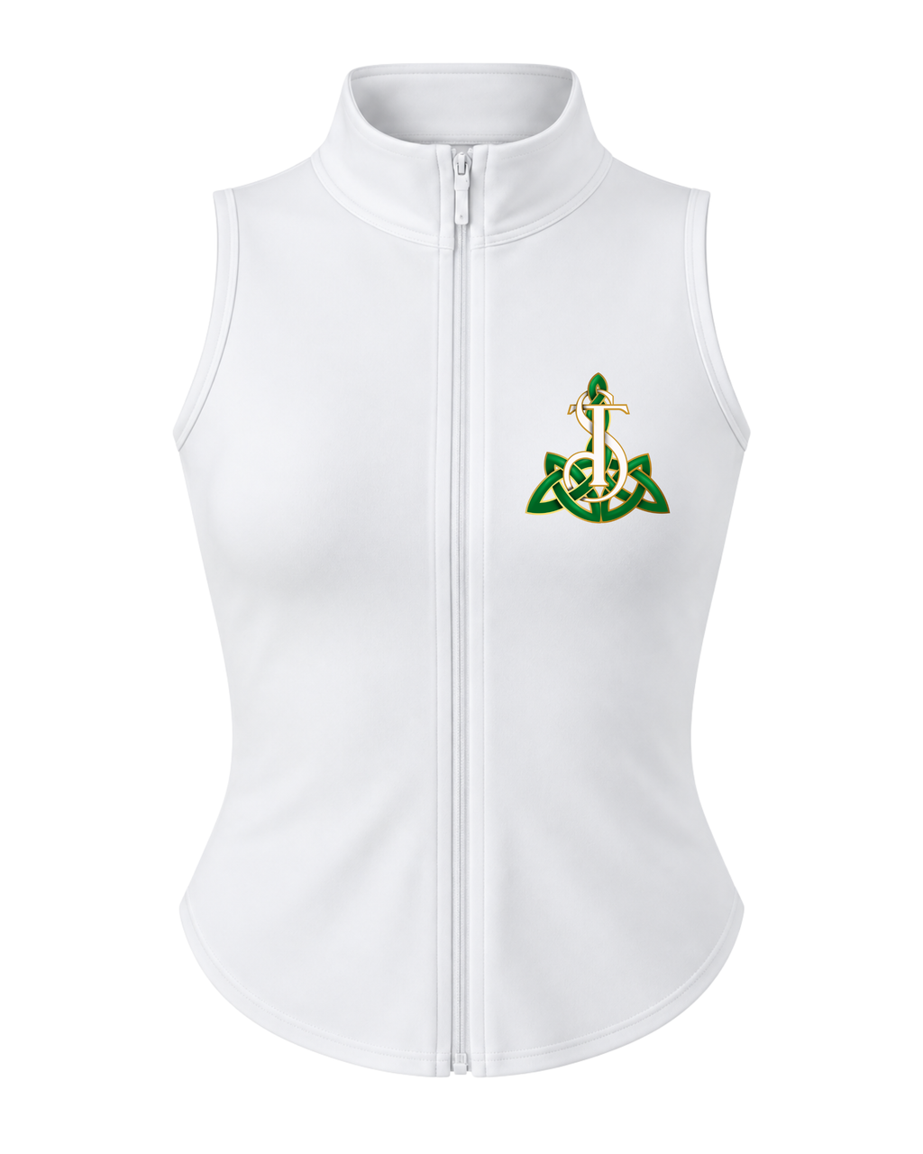 Adults Sleeveless Zip Top