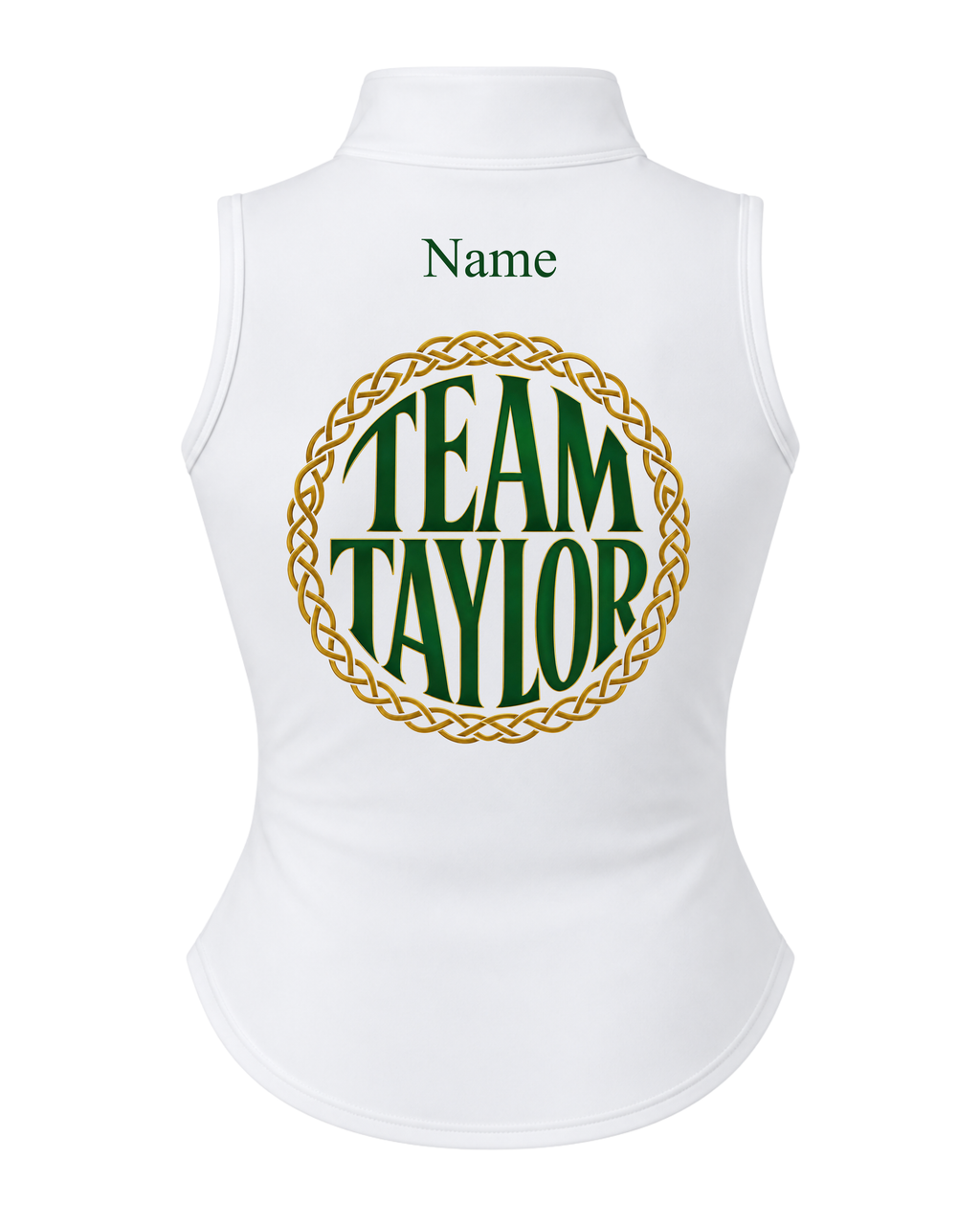 Adults Sleeveless Zip Top