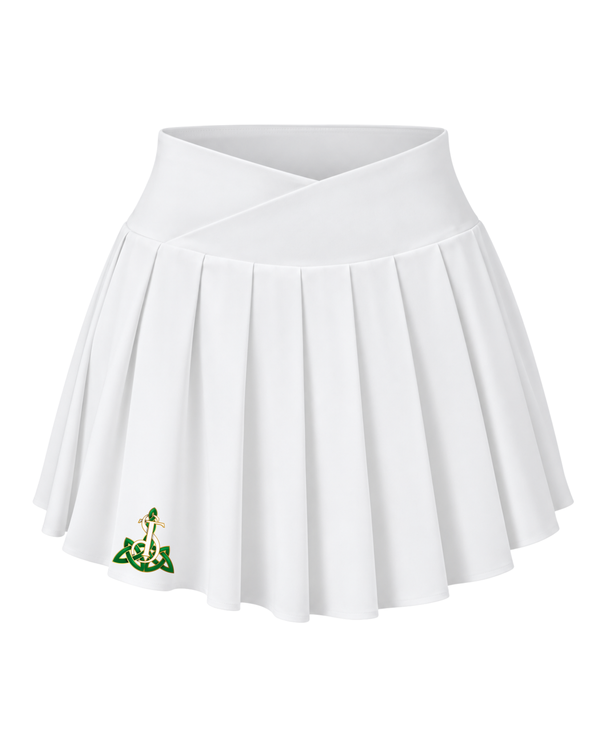 Adults High Waisted Pleated Skort